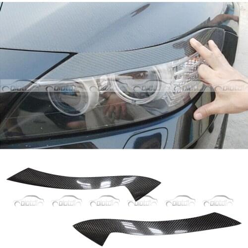 Real Carbon Fiber Car Headlight Eyebrow Eyelids For BMW E89 Z4 2009 - 2012