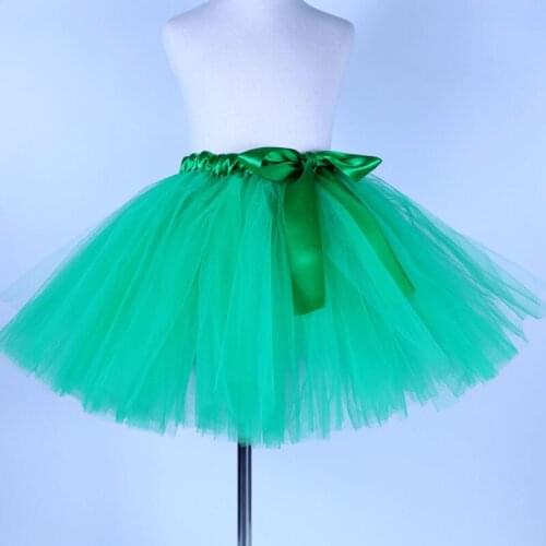 2020 NEW green tulle toddler children baby costume ball gown party dance wedding short pettiskirt tutu girl kids skirt ch
