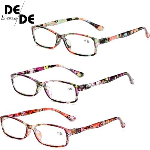 The New Full Frame Reading Glasses Presbyopic Eyewear Male Female Far sight Glasses Ultra Light Black with strength +100 to +400