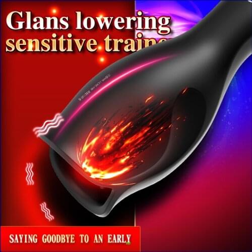 Oral Sex Male Masturbator 10 modes penis Delay Trainer Vibrator Automatic Oral Climax Sex Glans Stimulate Massager sex shops