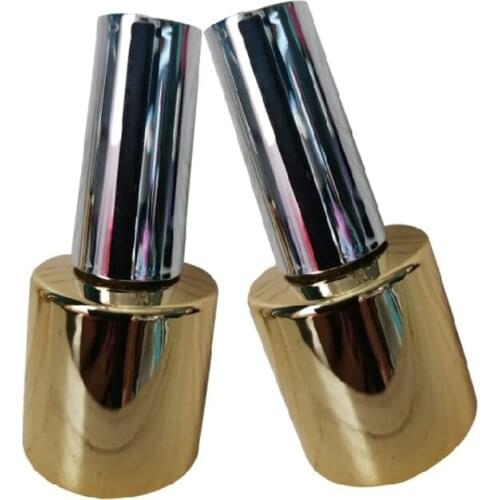 10ml Empty Nail gel Container Bottles Nail Polish bottles Gold bottle Silver Lid Nail Glass Bottles Nail Art Oil Packing Bottles