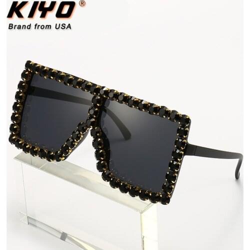 KIYO Brand 2020 New Women Men Square Sunglasses PC Fashion Sun Glasses High Quality UV400 Driving Eyewear D17059B