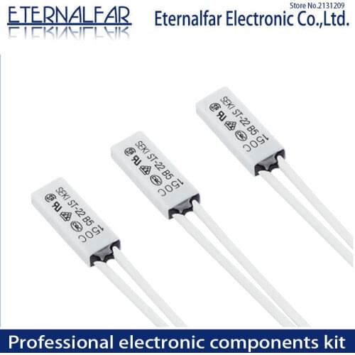 SEKI Heat Protector ST-22 Thermal Cut Offs 50 55 60 65 70 80 90 95 100 110 125 150 Degrees Normally Closed 5A 250V Fuse control