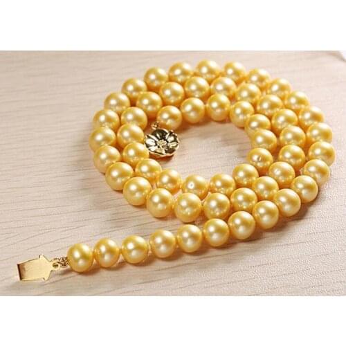 Gorgeous 11-12 mm round pearl necklace 18inch