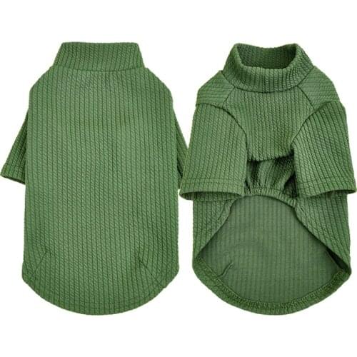 Spring Dog Clothes Soft Breathable Dog Sweater Shirt for Small Dogs Cat Clothing Spiral Knit Basic Warm Pet Clothes Coat Autumn