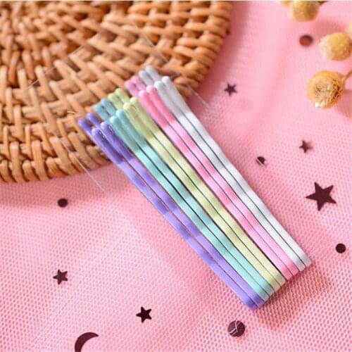 10Pcs/Set Girls Women Colorful Hairpins Hair Clip Lady Bobby Pins Invisible Wave Hairgrip Barrette Hair Clips Accessories