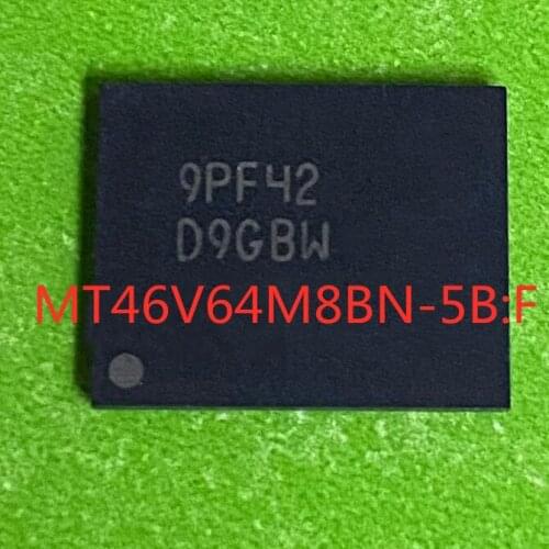 10PCS Free shipping MT46V64M8BN-5B:F MT46V64M8BN Silkscreen: D9GBW FBGA New original authentic