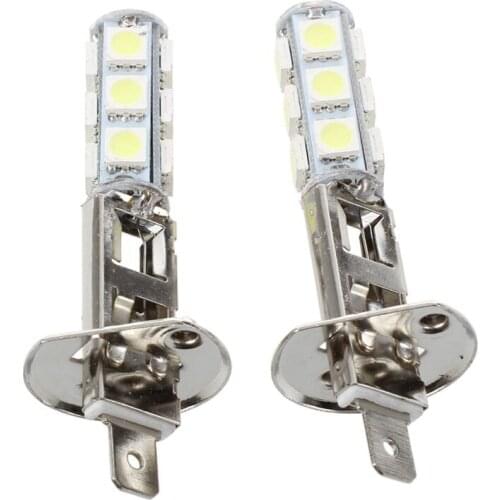 2 pcs Auto light headlight lamp H1 white 13 SMD 5050 LED chips