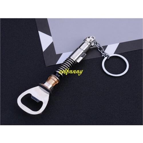 300pcs/lot Fast shipping 133x34mm Size Metal Beer bottle opener Keyring key chain Keychain Openers