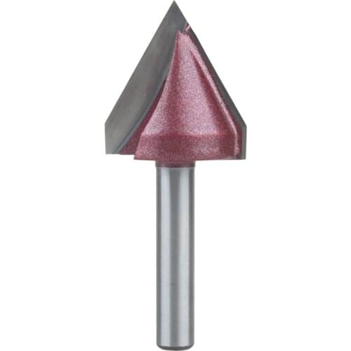 5PCS CNC Engraving 6mmx22mm 3D V Groove Router Bit Bevelling Cutter 60 Degree