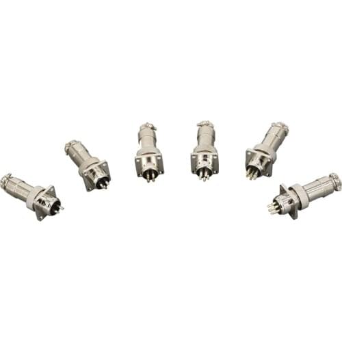 Aviation plug and socket GX12-2/3/4/5/6/7P 12MM square flange seat DF12 series aviation column connector