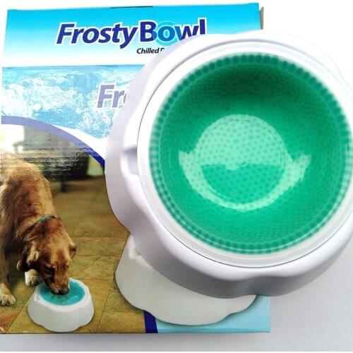Dog Quick Cooling Bowls Pet Frosty Bowl Cat Ice Feeding Container Fresh Keeping Drinker Feeder Summer Pets Supplies Products