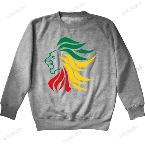 Cotton sweatshirt male hoody men hoodies Rasta Lion Rastafari Jamaica Judah Man crew neck hoodie