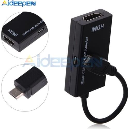 Micro USB 2.0 MHL to HDMI Cable HD 1080P for Samsung HTC LG xiaomi2 Android HDMI Converter Mirco USB 5pin Mini Adapter