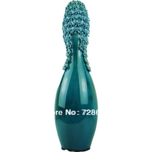 Ceramic and Porcelain Vase with Handmade Pinched Flower for Household Decoration, Gifting and Festival Celebrating etc