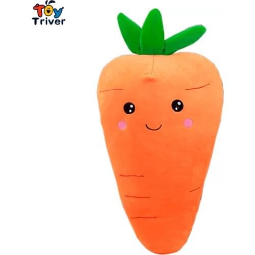 Carrot Vegetable Plush Toy Triver Stuffed Doll Pillow Cushion Baby Kids Children Birthday Gift Drop Shipping