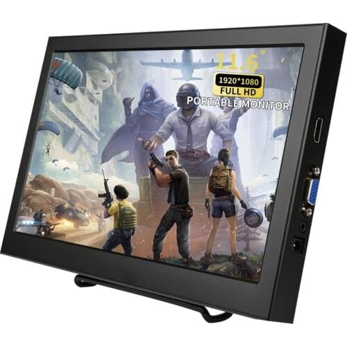 11.6" 1920x1080P IPS Portable Monitor for Macbook Pro LCD HDMI Display Tablet Computer for PS3 PS4 Xbox360 Switch