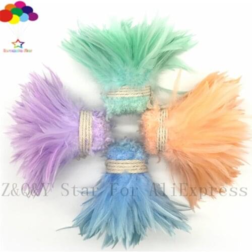 Natural 900-1000PCS chicken feather 12-15CM (5-6 inches) dyed monochrome DIY craft jewelry clothing performance clothes feather