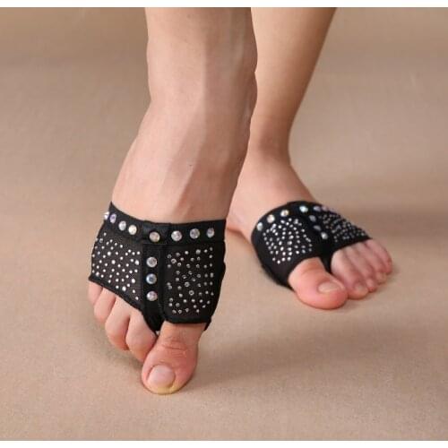 Dance Belly Socks Dance Paws Diamond Half Lyrical Shoes Foot Cover Toe Undies