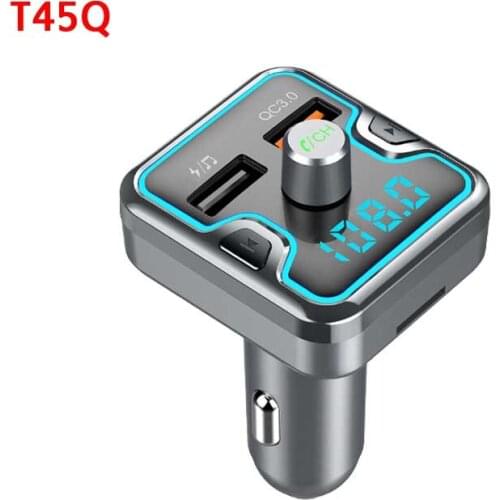 New Car Charger + bluetooth mp3 lossless music player QC3.0 USB Type-C Charger For Samsung S8 S9 S10 Xiaomi Huawei Phone Adapter