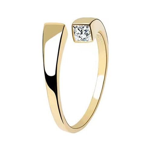 New Style Women Vintage Zircon Open Round Ring Engagement Rings Fashion Adjustable Jewelry Accessories