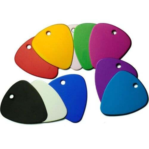 Wholesale 100pcs Triangles Shape DIY Pendant For Dogs Cats Puppy Phone Number ID Tag Pet Supplies Aluminum Pet Name Accessories