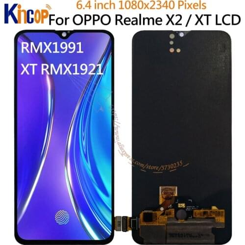 Original Super AMOLED For OPPO Realme X2 RMX1991 / XT RMX1921 LCD Display Screen +Touch Panel Screen Digitizer Assembly