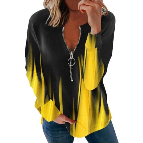 2021 Autumn Fashion Long Sleeve Fleece Hoodie Casual Loose Plus Size Top New V-neck Zipper Solid Black Women Hoodies Sweatshirts