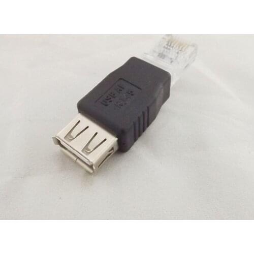 1pcs RJ45 Male To USB A Female Socket LAN Network Ethernet Router Plug Adapter