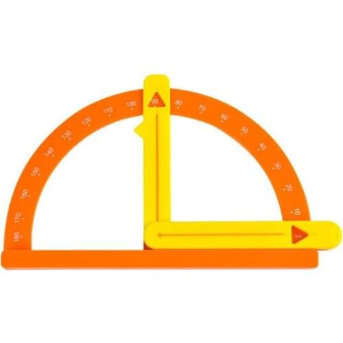 Semicircular Protractor Student Painting Tool Children Educational Toy Angle Measuring Ruler Preschool Maths Teaching Aids
