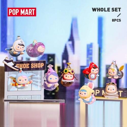 POP MART Whole Box Pucky Flying Babies Series Art Figures Binary Action Figure Birthday Gift Kid Toy Free shipping