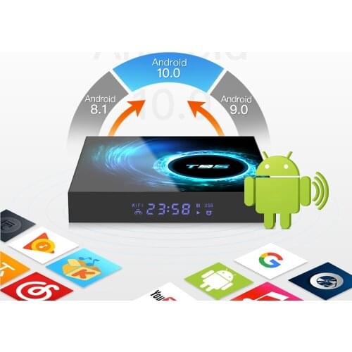 50pcs t95 h616 Smart TV Box Allwinner Quad Core 4GB 32GB 64GB Wifi 6K Android 10.0