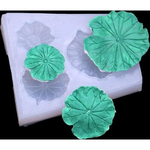 DIY Crystal Epoxy Resin Mold Lotus Fish Lotus Leaf Crafts Casting Silicone Mould