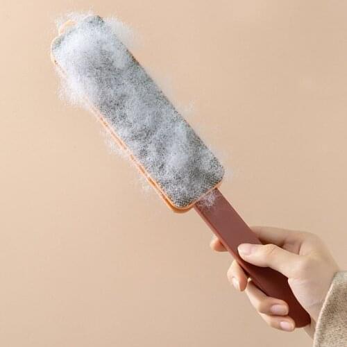 Foldable Cat Dog Pet Hair Remover Roller Reusable Manual Lint Remover Self-Cleaning Brush For Sofa Clothes