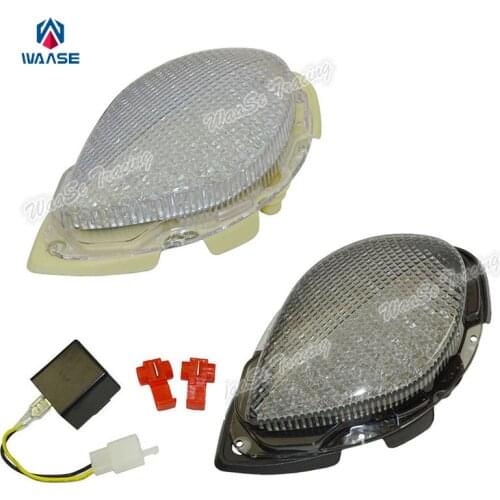 Waase EMARK Rear Tail Brake Turn Signals Integrated Led Light For 2004 2005 2006 2007-2014 YAMAHA Road Star Silverado S XV1700