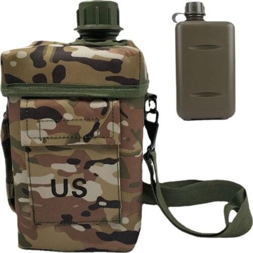 Outdoor Capacity 2L Camping Hiking Climbing Heat-resistant Environment-friendly Plasticizing Watering Can US Canteen Bottle