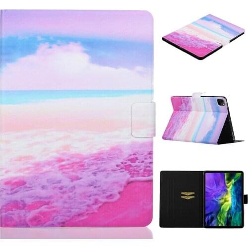 Ultra Slim Flip PU Leather Case Inner TPU for iPad Pro 11 2020 Gen 2nd Smart Cover with Auto Sleep Wake UP and Wallet Slot+Pen