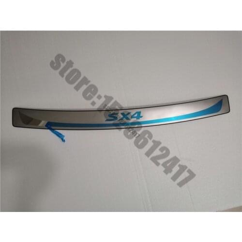 High quality stainless steel rear windowsill panel,Rear bumper Protector Sill for Suzuki SX4 2007-2012 Hatchback Car-styling