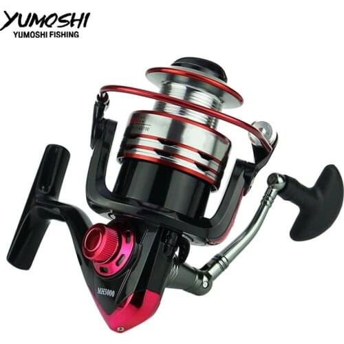 Yumoshi new reel 10+1BB 5.1:1 Quality Spinning Fishing Reel Metal Spool Spinning Reel Metal CNC rocker Front Drag 1000-7000 MH
