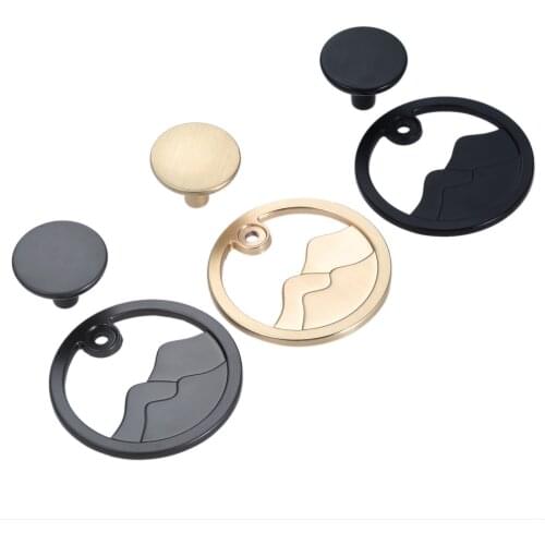 1Pcs Mountain Figured Door Knobs Single Hole Furniture Handles Cabinet Kitchen Cupboard Drawer Pull Handle