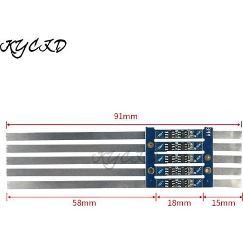 10 PCS/Lot 3.7V 1.5A 1S BMS Single 18650 Battery Charging Protection Board PCB with Solder Belt