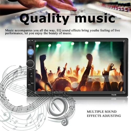 2 Din Car Radio Android MP5 Multi-language Bluetooth Hot Selling FM IOS Camera Mirror Link 4*45W USB Frame GPS WIFI APE FLAC