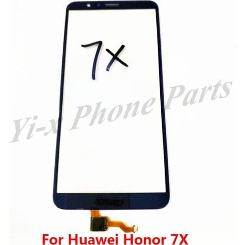 2pcs Touch Screen Sensor Digitizer Glass lens For Huawei Honor 7X Front Touchscreen Panel