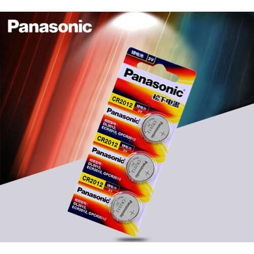 3pc/lot Original Brand new battery PANASONIC cr2012 3v button cell coin batteries for watch computer cr 2012