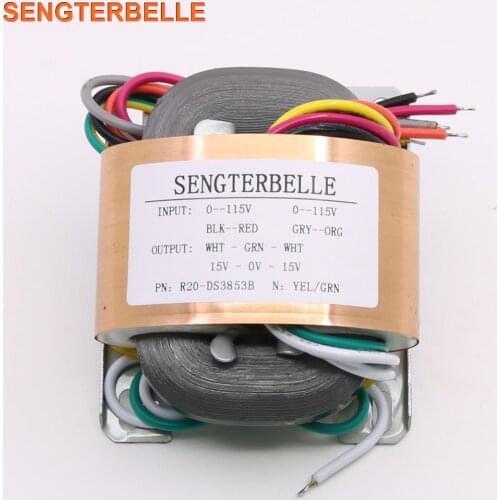 30W Pure Copper R core Transformer Dual 9V dual 12V dual 15V optional 30VA Power Transformer For Preamp Headphone Amplifier