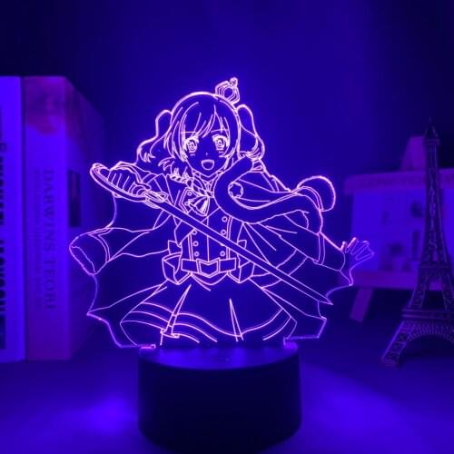 3d Led Night Light Anime Revue Starlight for Bedroom Decor Birthday Gift Manga Gadget Revue Starlight Aijo Karen Lamp 3d