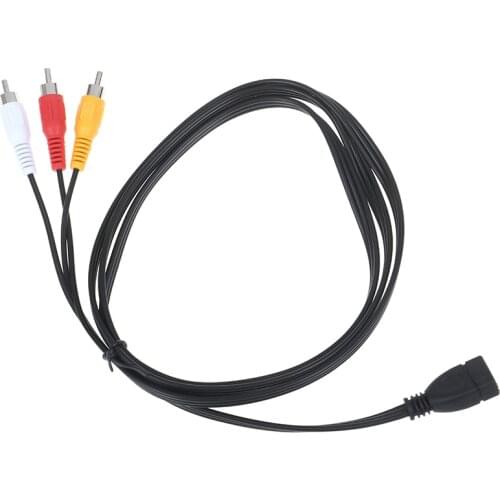 5 feet/1.5m USB 2.0 Female to 3 RCA Male Video A/V Practical for Camcorder Adapter Great for AV equipment