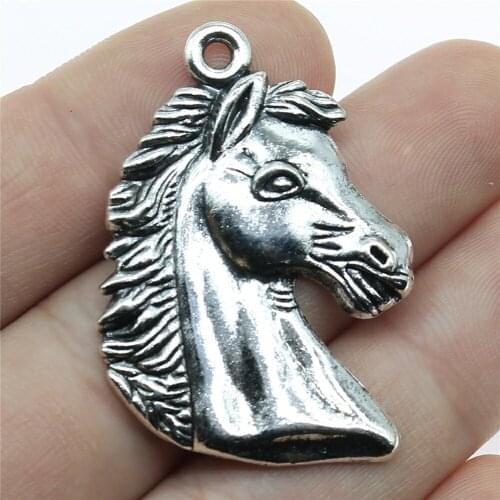 6pcs 43x29mm Horse Head Pendant Horse Head Pendant For DIY Jewelry Making Horse Head Charm