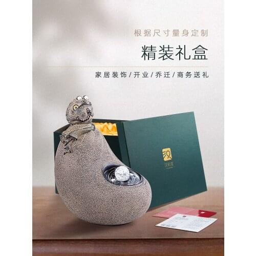 The mascot The fish tank The flow of water Special design Fine carving Desk decoration Considered a lucky home decoration