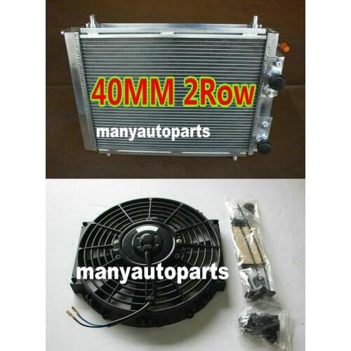 Aluminum radiator + fan for Lancia Delta HF Integrale 8V/16V EVO 2.0 Turbo 87-95 88 89 90 91 92 93 94 95